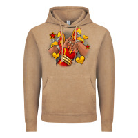 Vintage Coffee Softball afro girl sneakers Vintage Hoodie - RanaPortraitStore