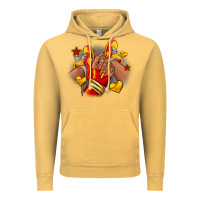 Vintage Mustard Softball afro girl sneakers Vintage Hoodie - RanaPortraitStore