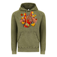 Vintage Olive Softball afro girl sneakers Vintage Hoodie - RanaPortraitStore