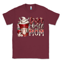 Burgundy baseball mom coffee Classic Tee - RacoonDesign