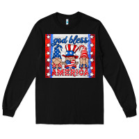 Black god bless America gnomes Long Sleeve Tee - HRA Design Shop