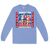 Colony Blue god bless America gnomes Long Sleeve Tee - HRA Design Shop