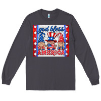 Smoke god bless America gnomes Long Sleeve Tee - HRA Design Shop