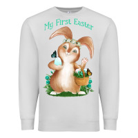 Dove Grey Babies First Easter Boys Premium Sweatshirt - Jasminsmagicworld