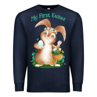Navy Babies First Easter Boys Premium Sweatshirt - Jasminsmagicworld