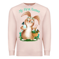 Pale Pink Babies First Easter Boys Premium Sweatshirt - Jasminsmagicworld