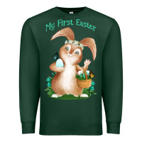 Sports Green Babies First Easter Boys Premium Sweatshirt - Jasminsmagicworld