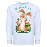 White Babies First Easter Boys Premium Sweatshirt - Jasminsmagicworld
