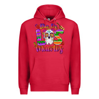 Cardinal dia de los muertos Premium Hoodie - MaliasSmallBusiness