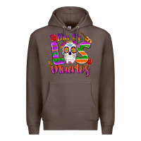 Coffee dia de los muertos Premium Hoodie - MaliasSmallBusiness