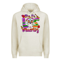 Oatmeal Heather dia de los muertos Premium Hoodie - MaliasSmallBusiness