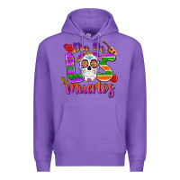 Purple dia de los muertos Premium Hoodie - MaliasSmallBusiness