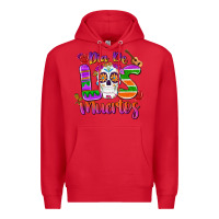 Red dia de los muertos Premium Hoodie - MaliasSmallBusiness