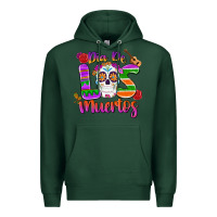 Sports Green dia de los muertos Premium Hoodie - MaliasSmallBusiness