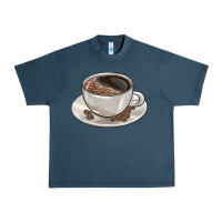 Midnight Navy coffee  americano Urban Heavy Tee - BarkalooDesign