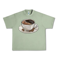 Oil Green coffee  americano Urban Heavy Tee - BarkalooDesign