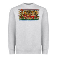 Heather Grey Santa Baby Western Christmas Heavyweight Sweatshirt - RanaPortraitStore