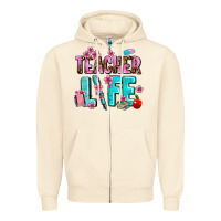 Sandshell teacher life Zipper Hoodie - AdoDesignShop