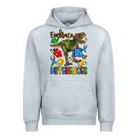 Heather Grey embrace differences Urban Hoodie - Artiststas