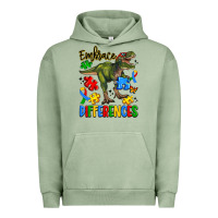 Pigment Oil Green embrace differences Urban Hoodie - Artiststas