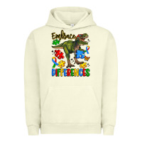 Pigment Pistachio embrace differences Urban Hoodie - Artiststas