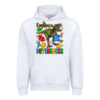 White embrace differences Urban Hoodie - Artiststas