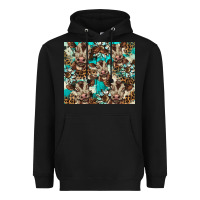 Black western cowhide sunflower baby cow Heavyweight Hoodie - BarkalooDesign