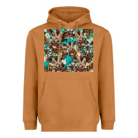 Meerkat western cowhide sunflower baby cow Heavyweight Hoodie - BarkalooDesign