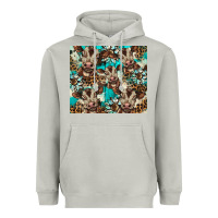 Western Cowhide Sunflower Baby Cow Heavyweight Hoodie | Teevron
