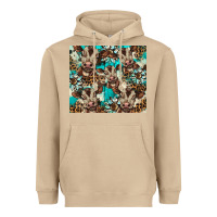 Mushroom western cowhide sunflower baby cow Heavyweight Hoodie - BarkalooDesign