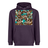 Plum western cowhide sunflower baby cow Heavyweight Hoodie - BarkalooDesign