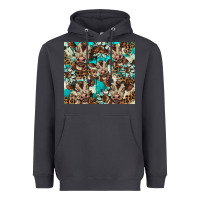 Smoke western cowhide sunflower baby cow Heavyweight Hoodie - BarkalooDesign