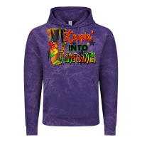 Cloud Purple Steppin' into Juneteenth black fashion girl Vintage Hoodie - RanaPortraitStore