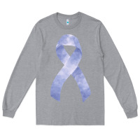 Heather Grey stomach cancer ribbon fa element Long Sleeve Tee - FaDigitalArtStudio
