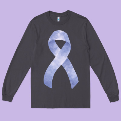 Stomach Cancer Ribbon Fa Element Long Sleeve Tee Designed By Fadigitalartstudio