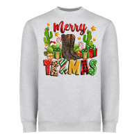 Heather Grey merry texmas Heavyweight Sweatshirt - Zillion Design Studio
