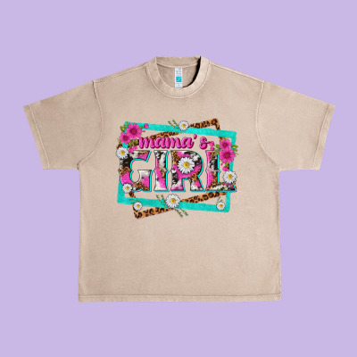 Mamas Girl Urban Heavy Tee Designed By Texasbilliewilder
