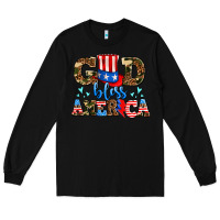 Black god bless america Long Sleeve Tee - AdoDesignShop