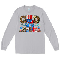 Moon Dust god bless america Long Sleeve Tee - AdoDesignShop