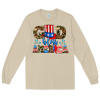 Mushroom god bless america Long Sleeve Tee - AdoDesignShop