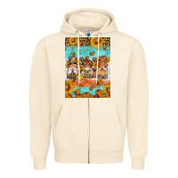 Sandshell Fall gnomes Zipper Hoodie - Artiststas