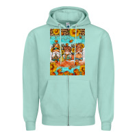 Seafoam Fall gnomes Zipper Hoodie - Artiststas