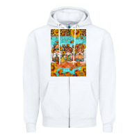 White Fall gnomes Zipper Hoodie - Artiststas