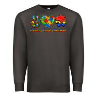 Smoke Peace Love Autism Premium Sweatshirt - Jasminsmagicworld