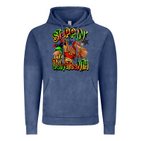 Vintage Denim Steppin' into Juneteenth sneaker and heel afro wom Vintage Hoodie - RanaPortraitStore