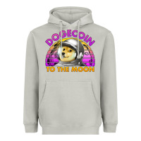 Moon Dust doge coin to the moon 80's retro sunset Heavyweight Hoodie - Jasminsmagicworld