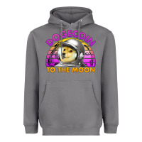 Storm doge coin to the moon 80's retro sunset Heavyweight Hoodie - Jasminsmagicworld