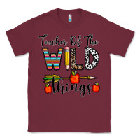 Burgundy teacher of the wild things Classic Tee - CowhideDigitalArt