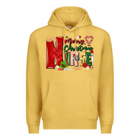Antique Gold merry christmas nurse Premium Hoodie - MaliasSmallBusiness