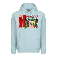 Blue Mist merry christmas nurse Premium Hoodie - MaliasSmallBusiness